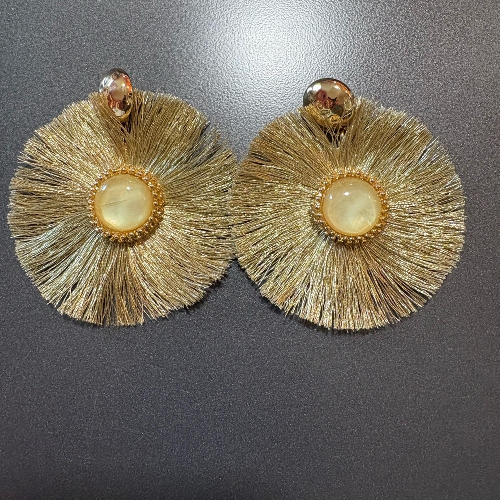 Lilly Pulitzer Gold Statement Earrings